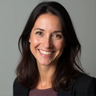 Headshot of Sofia Eriksen, a woman with dark hair smiling warmly.
